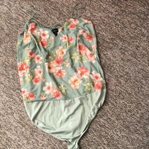 plus Size Rue Bodysuit Floral Size 4X